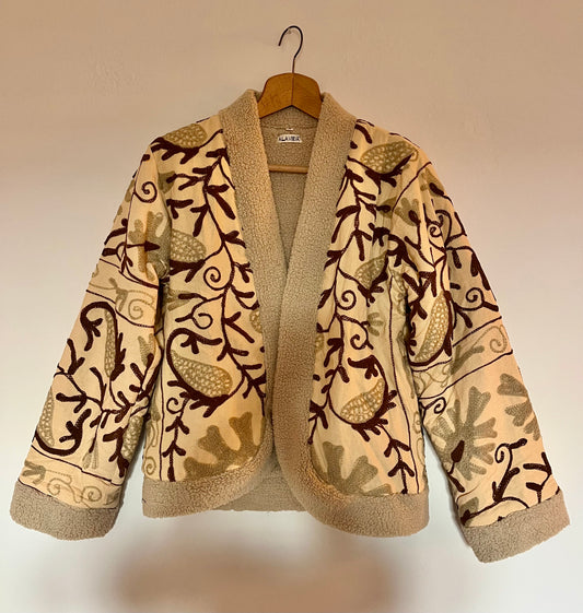 Suzani jacket beige