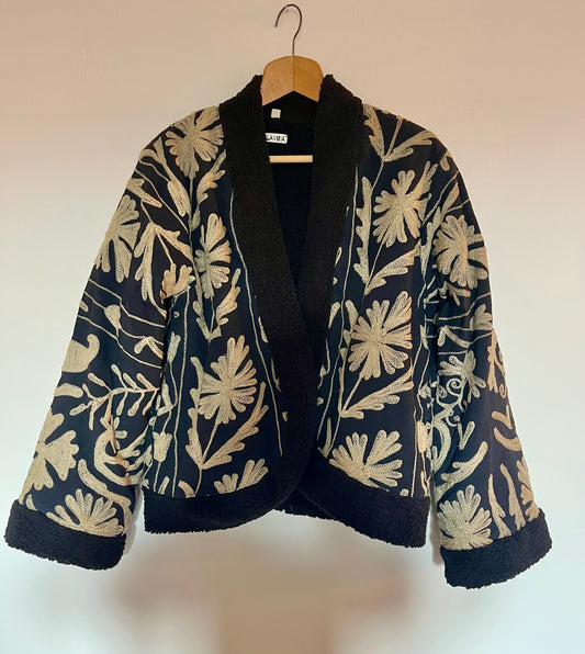 Suzani jacket nera